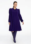 Dress puff sleeve DOLCE - purple 