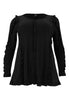 Tunic flare ruffled DOLCE - black - #4