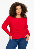 Tunic knotted bottom DOLCE - red - #1