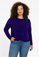 Tunic knotted bottom DOLCE - purple - #1