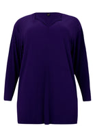 Tunic straight PLISSE - purple - #4