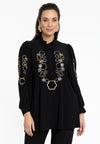 Tunic embroidered DOLCE - black 