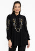 Tunic embroidered DOLCE - black 