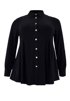 Blouse boxpleats DOLCE - black  - #4