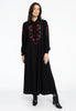 Dress long embroidered DOLCE - black  - #2