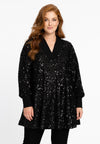 Tunic wide bottom paillet - Noir