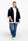 Cardigan contrast VITA - blue