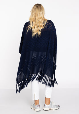 Poncho KNIT - blue - #3