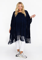 Poncho KNIT - blue - #1