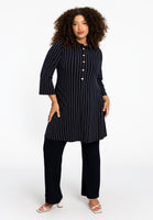 Polo wide bottom DOLCE PINSTRIPE - blue - #2