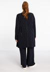 Pantalon coupe ample dolce pinstripe - bleu