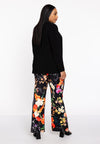 Trousers bootcut CAMPO - black