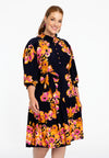 Robe avec détails smockés garland - bleu