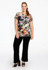 T-shirt sans manches bouquet - mid brown