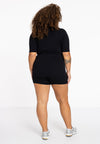 Tee short sleeves rib LOUNGE - black