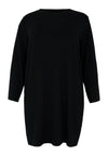 Oversized tee dress LOUNGE - black 