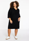 Sweater dress LOUNGE - black 