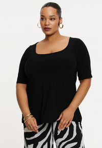 Top flared DOLCE - black - #1