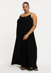 Robe longue spaghetti swing dolce - Noir