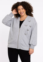 Bomber butterfly HANNELORE - light grey - #1