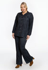 Pantalon bootleg denim dolce - Noir