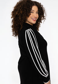 Blouse with piping DOLCE - black - #1