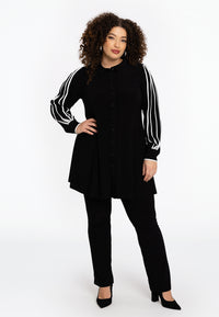 Blouse with piping DOLCE - black - #2