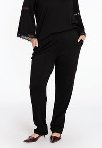 Tapered trousers VERO - black - #1