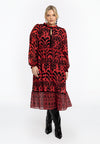 Dress IKAT - red 