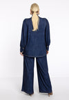Tunique avec nœud denim dolce - bleu
