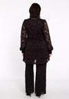 Trousers bootcut LACE - brown - #2
