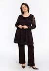 Pantalon bootcut lace - marron