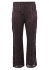 Trousers bootcut LACE - brown - #1