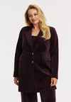 Blazer velvet - rouge foncé