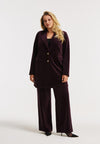 Blazer velvet - rouge foncé