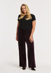 Pantalon velvet - rouge foncé
