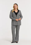 Blazer loose CHECK - black 