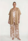 Kimono satin sand - marron clair