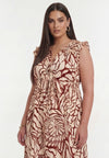 Robe maxi bloompoppy - rouge foncé