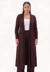Cardigan extra long UNI DOLCE - brown