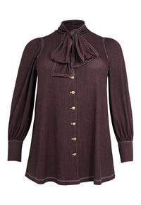 Tunic DENIM DOLCE BROWN - brown - #3