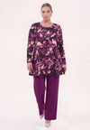Tunique large en bas ciclamy - Violet