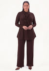 Tunique flare uni dolce - marron