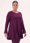 Tunique large en bas eco vero - Violet