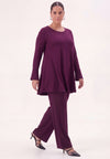 Tunique large en bas eco vero - Violet