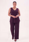 Débardeur uni dolce - dark purple