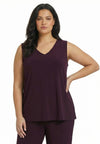 Débardeur uni dolce - dark purple