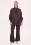 Pantalon bootleg denim dolce brown - marron
