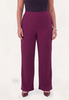 Trousers loose UNI DOLCE PLISSE - purple 