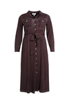 Dress midi DENIM DOLCE BROWN - brown - #3